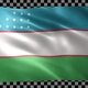 Uzbekistan waving flag looped - VideoHive Item for Sale