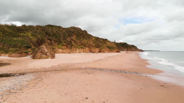 Wexford, Ireland - Aerial view of Ballymoney beach