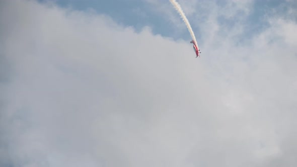 Sport Airplane Performing Aerobatics