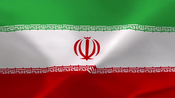 Iran Waving Flag Animation 4K Moving Wallpaper Background