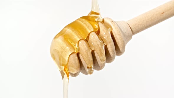 Honey Dripping to a Honey Dipper