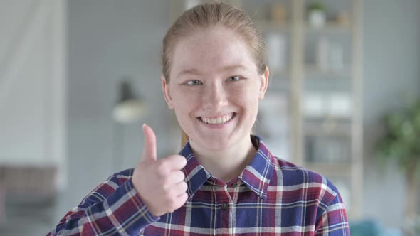 Close Up of Young Women Doing Thumbs Up