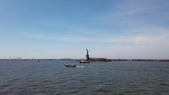 Statue of Liberty National Monument in New York City in the United States