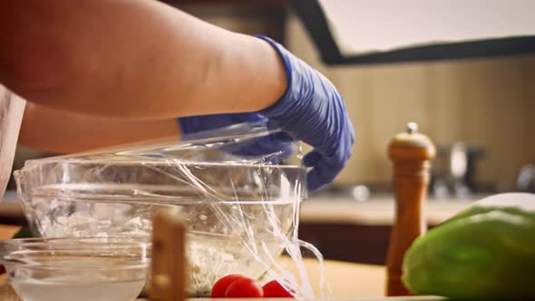 I Put the Food Film Over the Dough