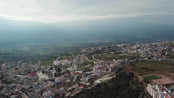 Aerial View of Medina Blue Old City Chefchaouen