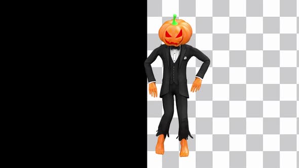 Pumpkin Head Robot Dance