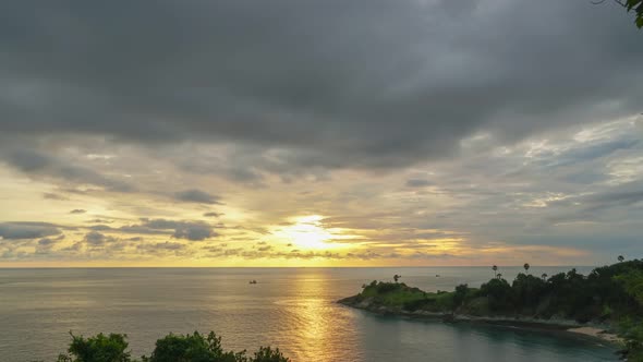 Timelapse Scenery Sunset At Promthep Cape