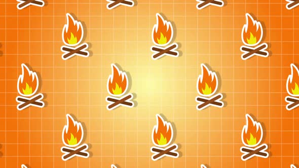 Fire Cartoon Background