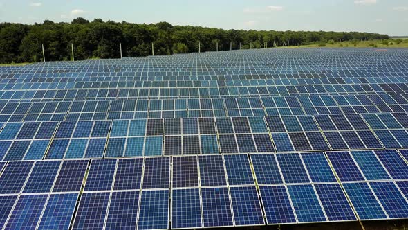 Solar Panels In Power Station