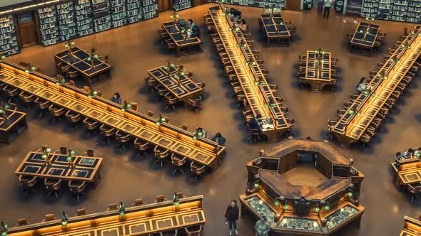 Melbourne library timelapse