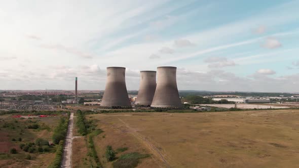 Didcot Power Station before its demolition in 2019.