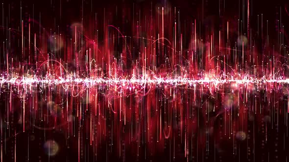 Abstract Red Particle Polar Light Confetti and Glitter alt