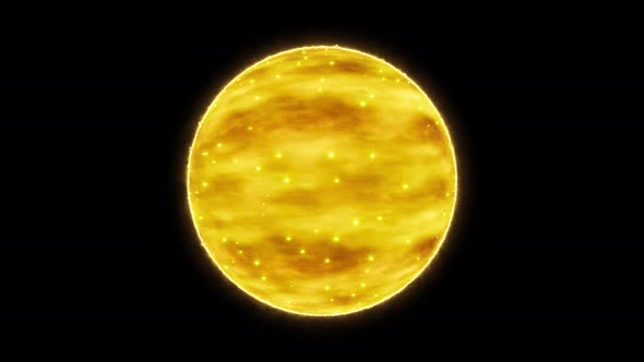 Glittering Gaseous Yellow Oldest Star