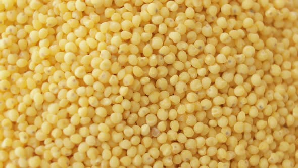 Millet Grain Close Up Background Texture