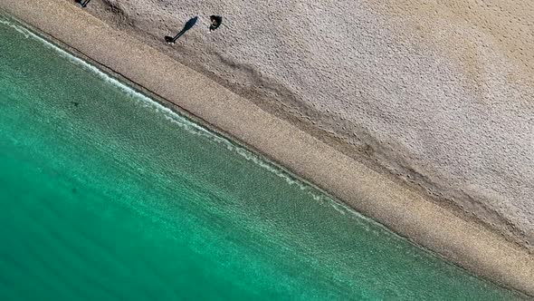 Central Beach Aerial View Turkey Antalya 4 K