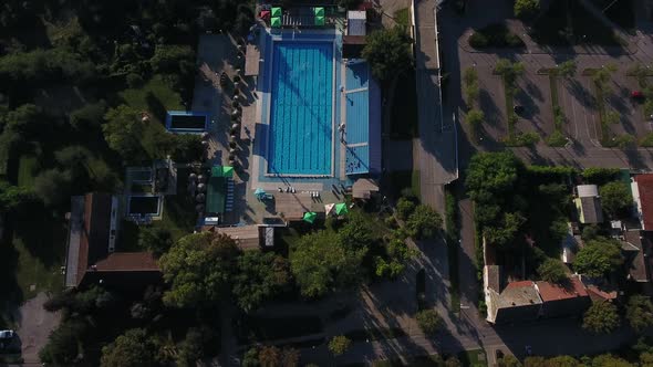 Flying Above Swimming Pool alt