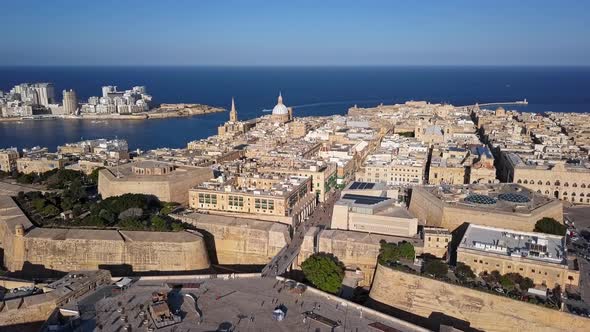 Aerial View of Valletta, Malta