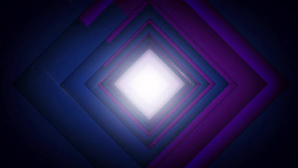 Square tunnel vj background loop