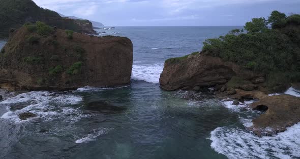 Wildlife Of The Caribbean Islands, View Of The Rocks Near The Coast Of Calibishie In Dominica