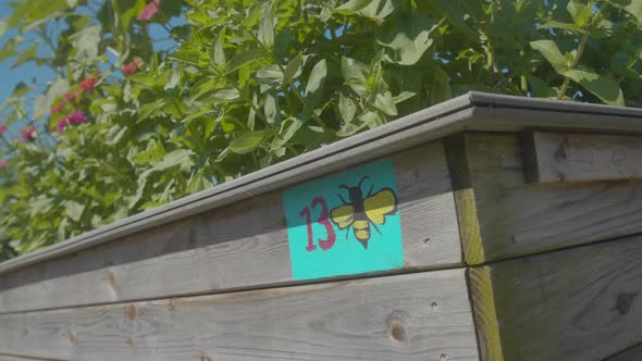 Hand Painted Garden Sign by Children