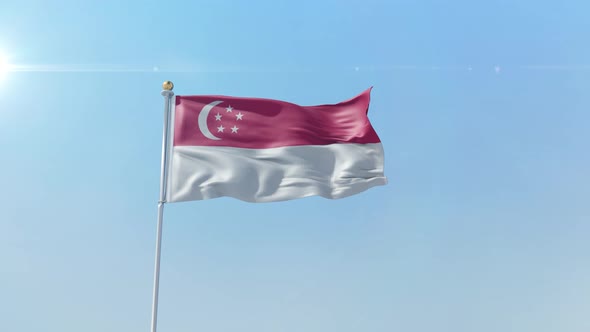Singapore Flag 