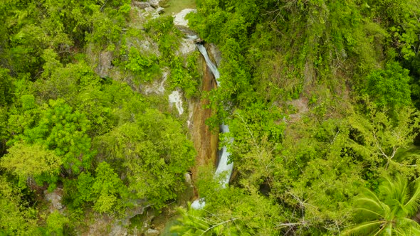 Beautiful Tropical Waterfall Philippines Cebu