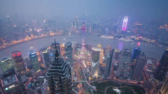 Time lapse of Shangahi cityscape, China