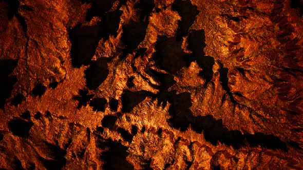 Top Erial View of the Red Rock Canyon