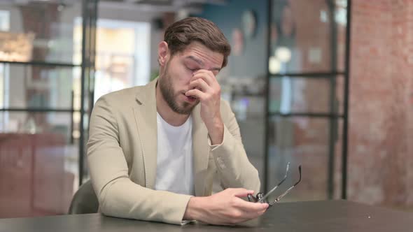 Young Man Thinking Feeling Worried