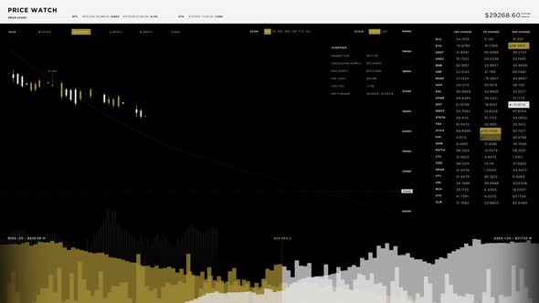 Digital Currency Value Drops In Exchange Market Price Monitoring Software Ui