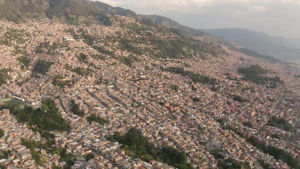Aerial view of Medellin.