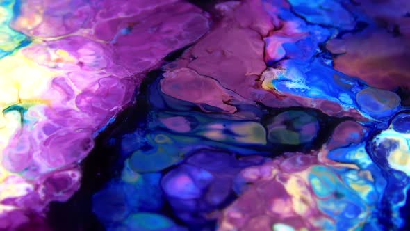 Vibrant Colours Paint Swirling Explosion  alt