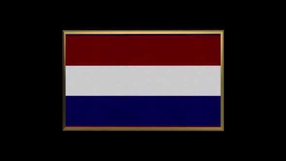 Netherlands 3D Flag