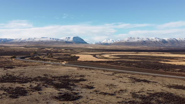 Patagonia landscape. Famous town of El Calafate at Patagonia Argentina