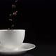 Coffee Beans Falling Into a White Cup - VideoHive Item for Sale