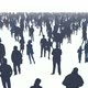 fast camera zooming out of big people crowd - VideoHive Item for Sale