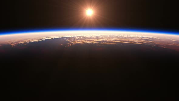 Sunrise Over A Big Hurricane alt