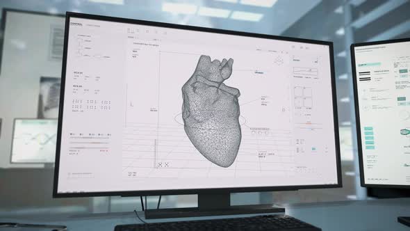 Futuristic mechanism is making realistic replicas of the human organs at the lab alt