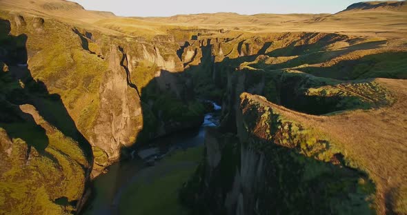 Fjadrargljufur Canyon Iceland