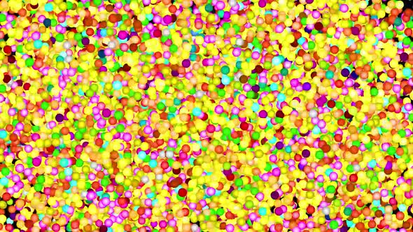 Glitter Vibrant Spheres Abstract Background Digital Rendering