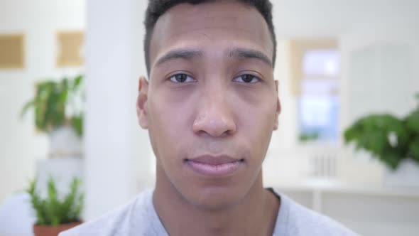 Portrait Of African Young Man in Office