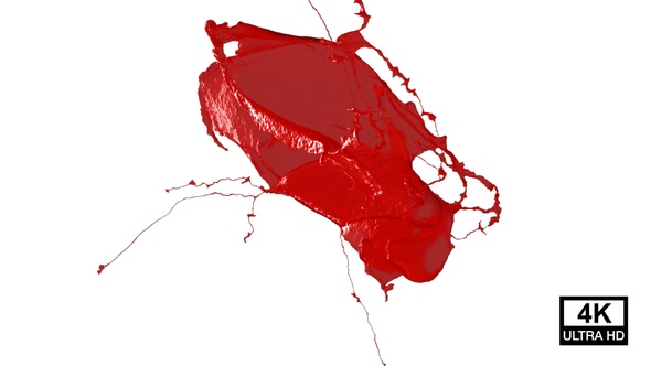 Collision Of Streaming Red Paint Splash V4 alt