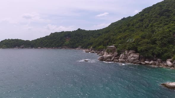 Flying over Secret Beach