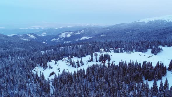 Fly Over Mountain Ski Resort