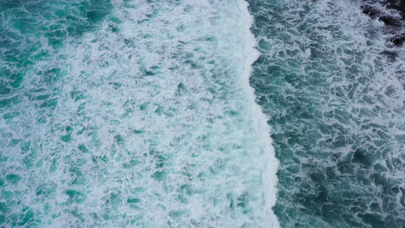 Ocean Wave View From Above