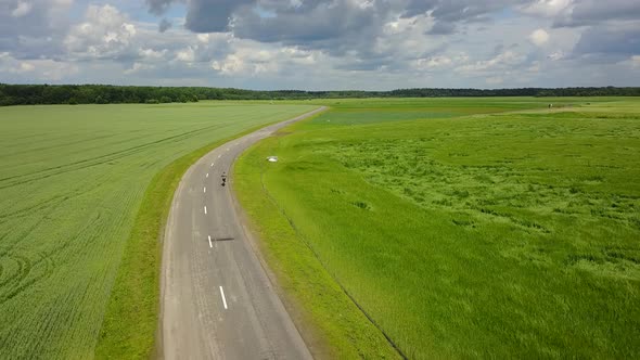Drone Chase The Cyclist alt