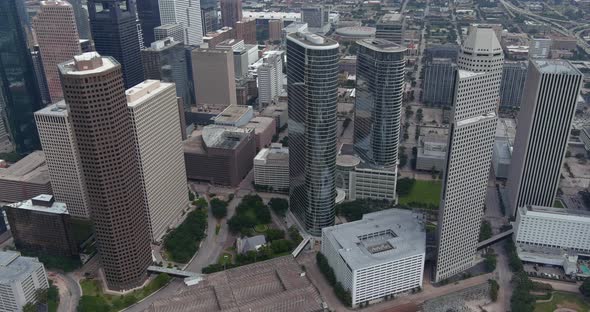 This video is about an establishing shot of downtown Houston and surrounding area. This video was fi