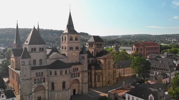 Aerial View of Churches and Castles 