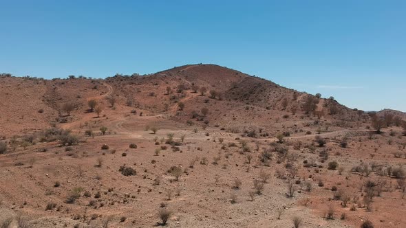 Crossing the vast desert outback of Australia