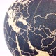 Moving around cork globe on white background - VideoHive Item for Sale